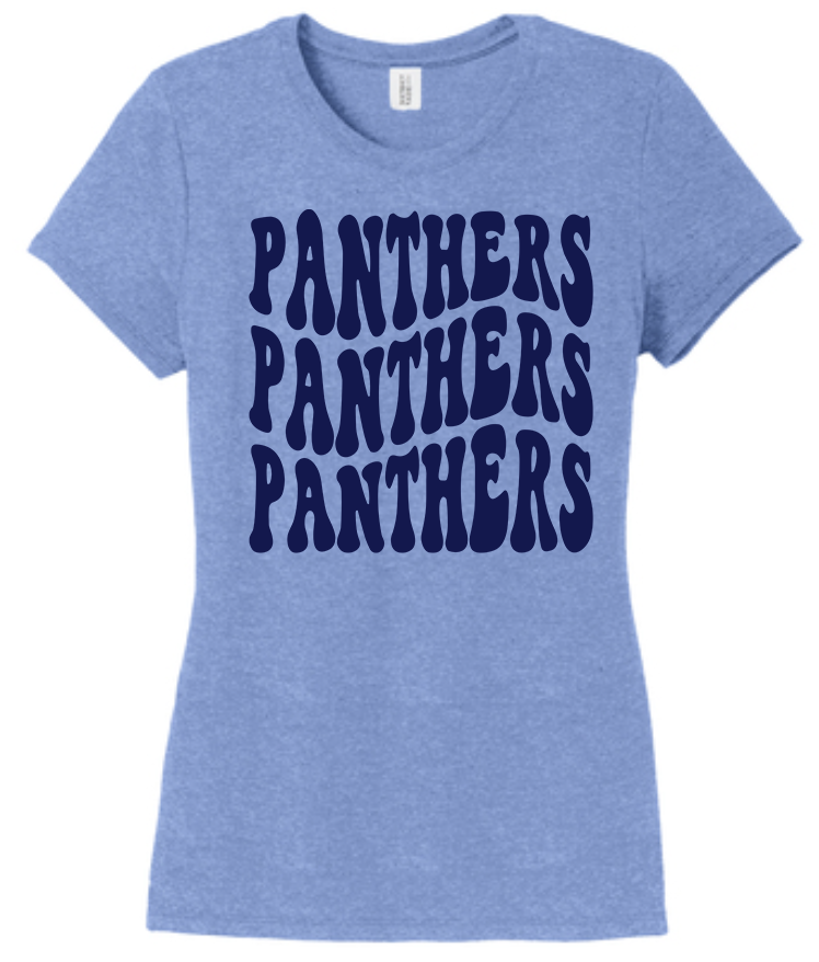 NHS Ladies T Shirt Panthers Navy x3