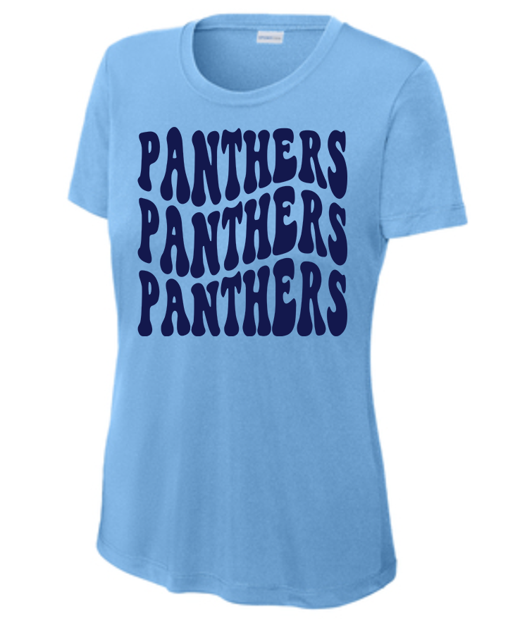 NHS Ladies T Shirt Panthers Navy x3