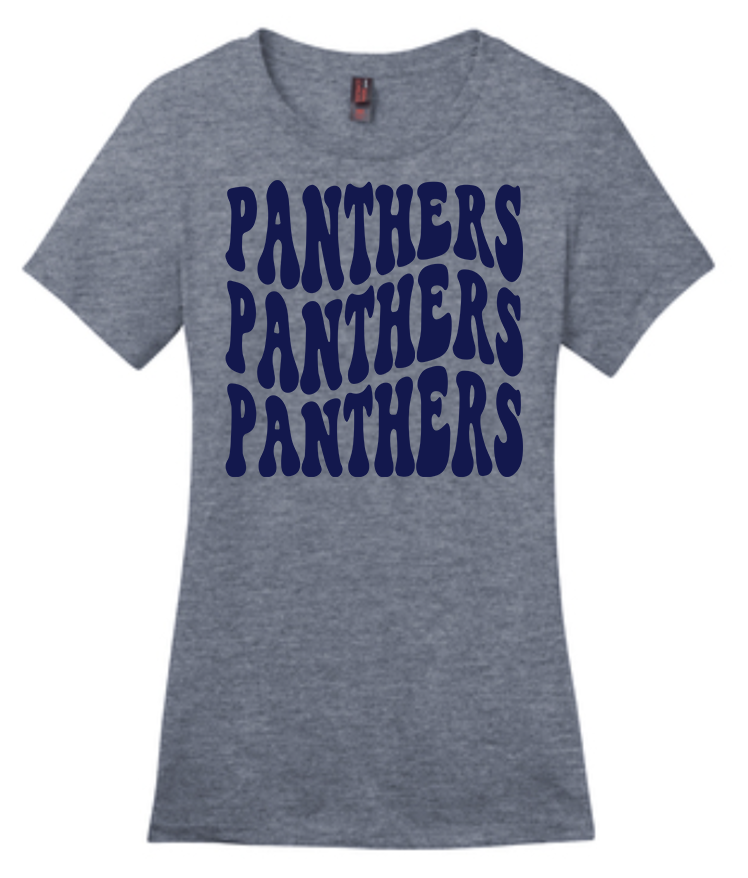 NHS Ladies T Shirt Panthers Navy x3