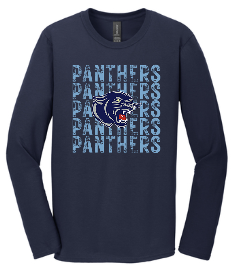 NHS Unisex Crew Neck , Hoodie or Long Sleeve T-Shirt Panthers Columbia Distressed