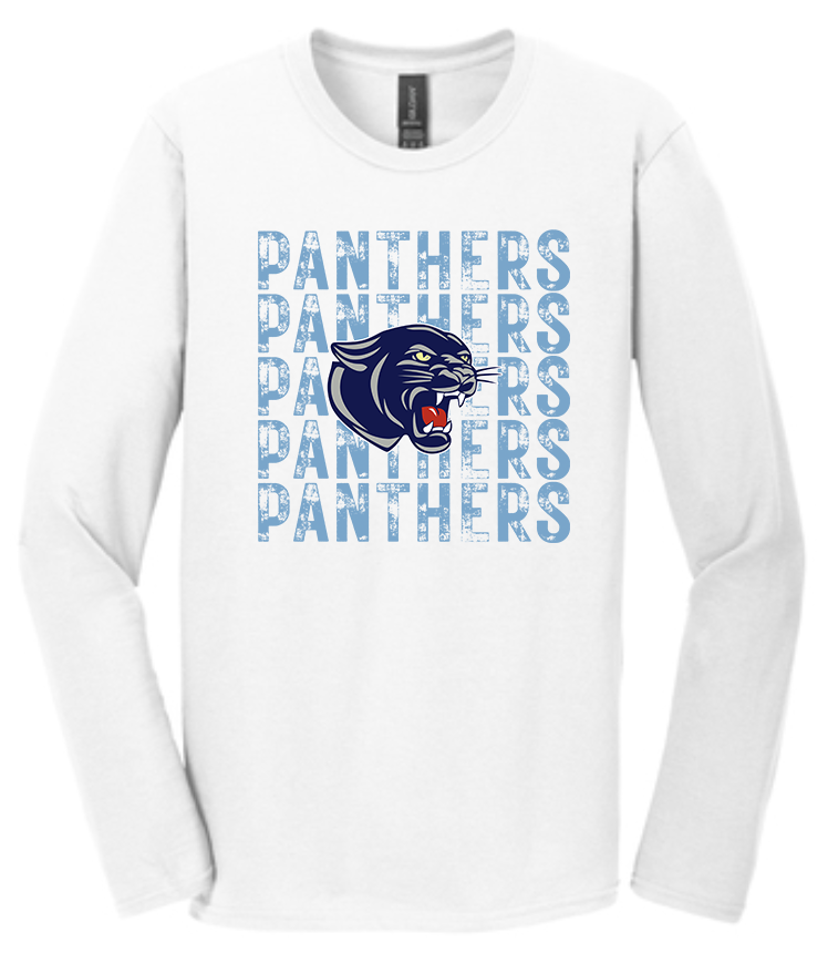 NHS Unisex Crew Neck , Hoodie or Long Sleeve T-Shirt Panthers Columbia Distressed