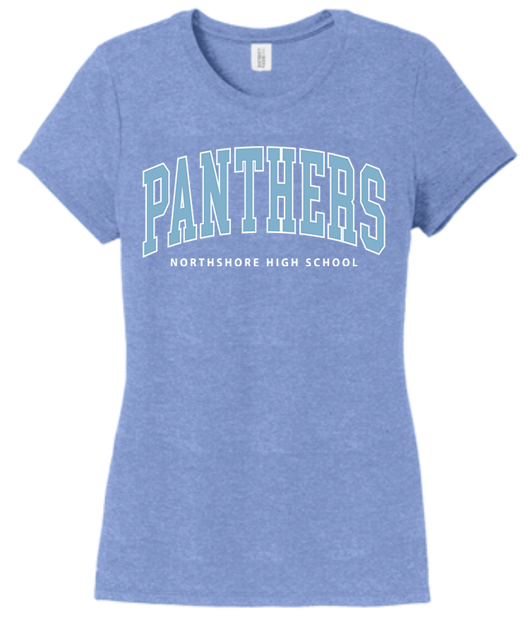 NHS Ladies T Shirt (Panthers Columbia Words)