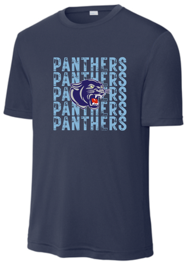 NHS Unisex T Shirt Panthers Columbia Distressed