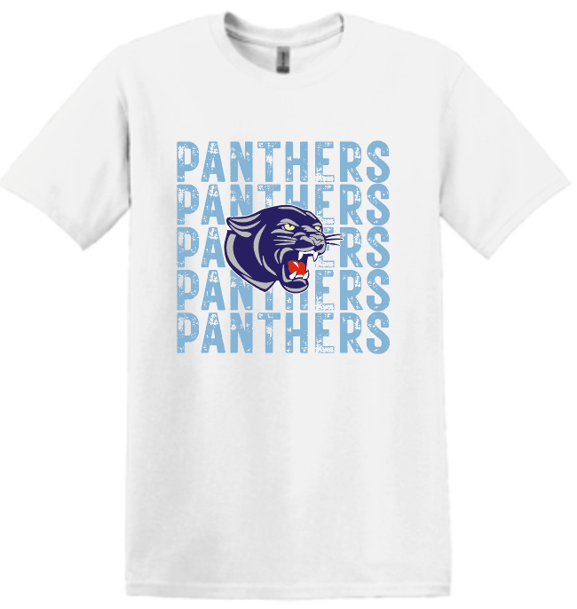 NHS Unisex T Shirt Panthers Columbia Distressed