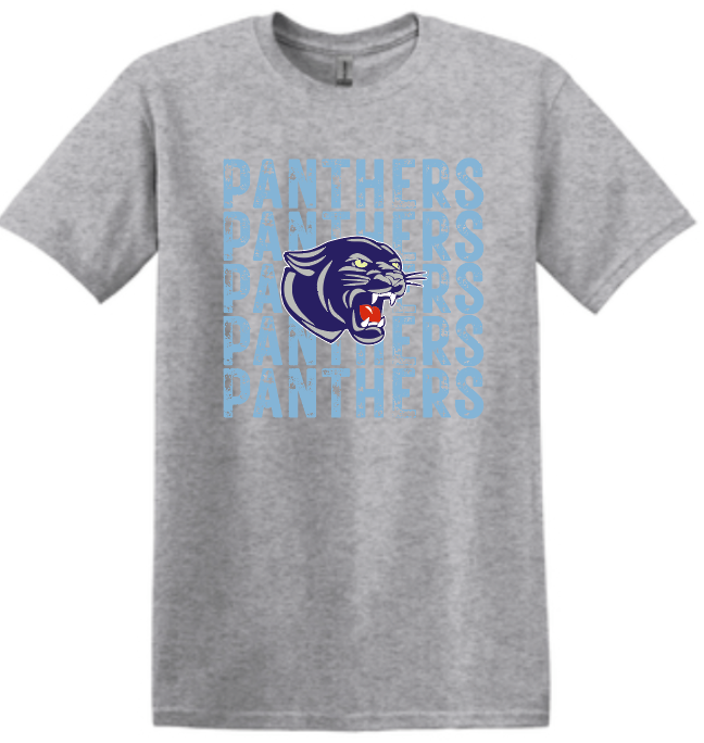 NHS Unisex T Shirt Panthers Columbia Distressed