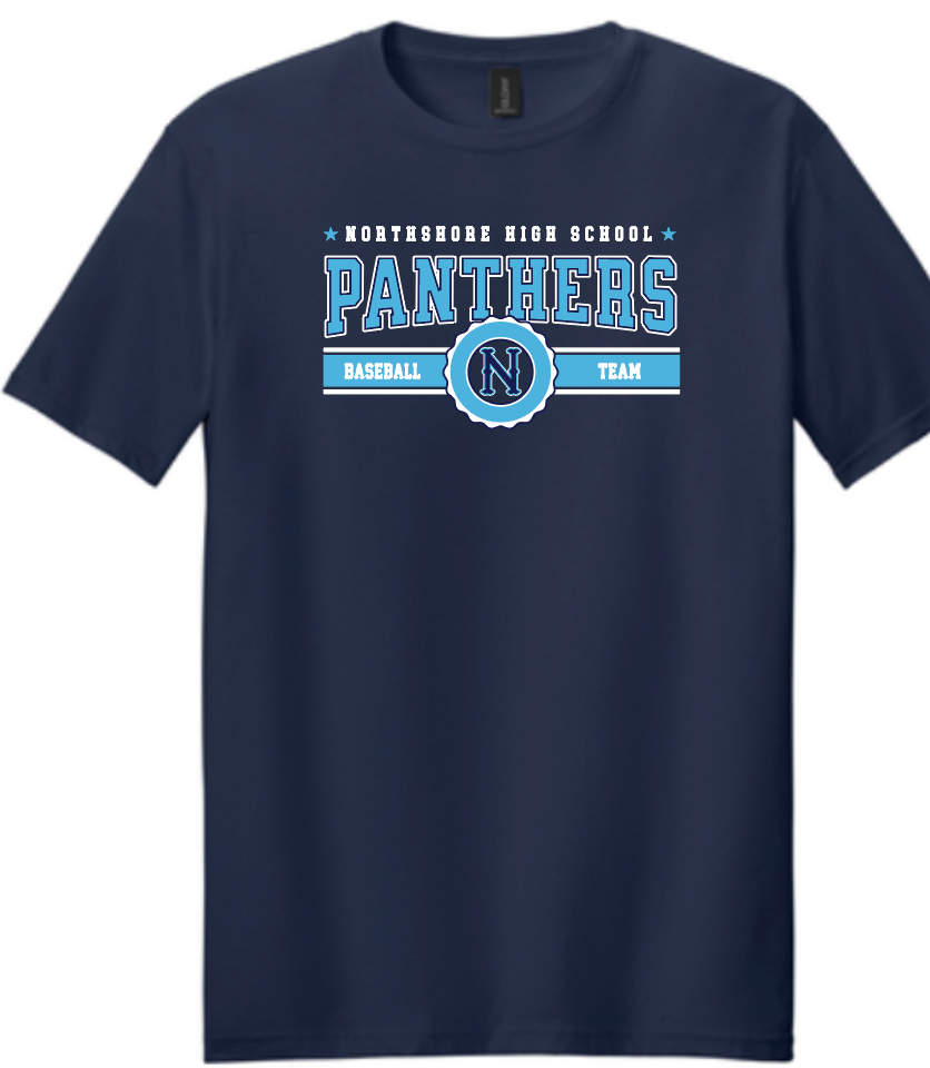 NHS Baseball Panthers Baseball Team Navy