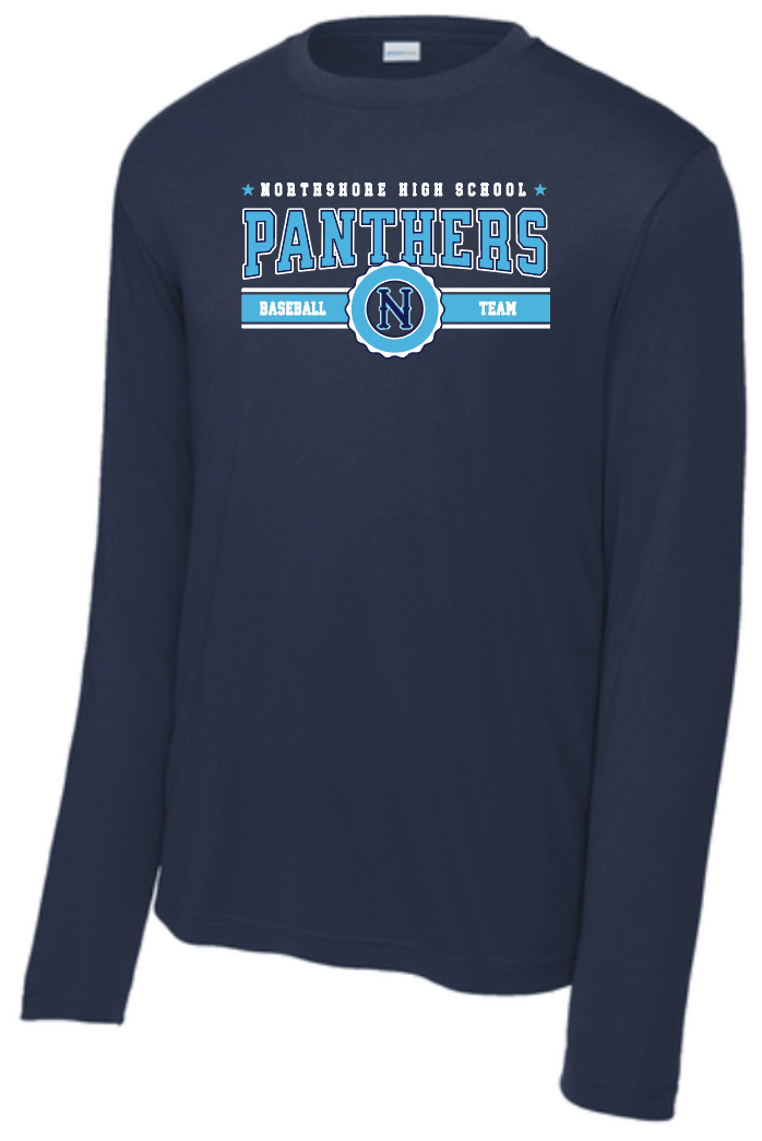 NHS Baseball Panthers Baseball Team Navy