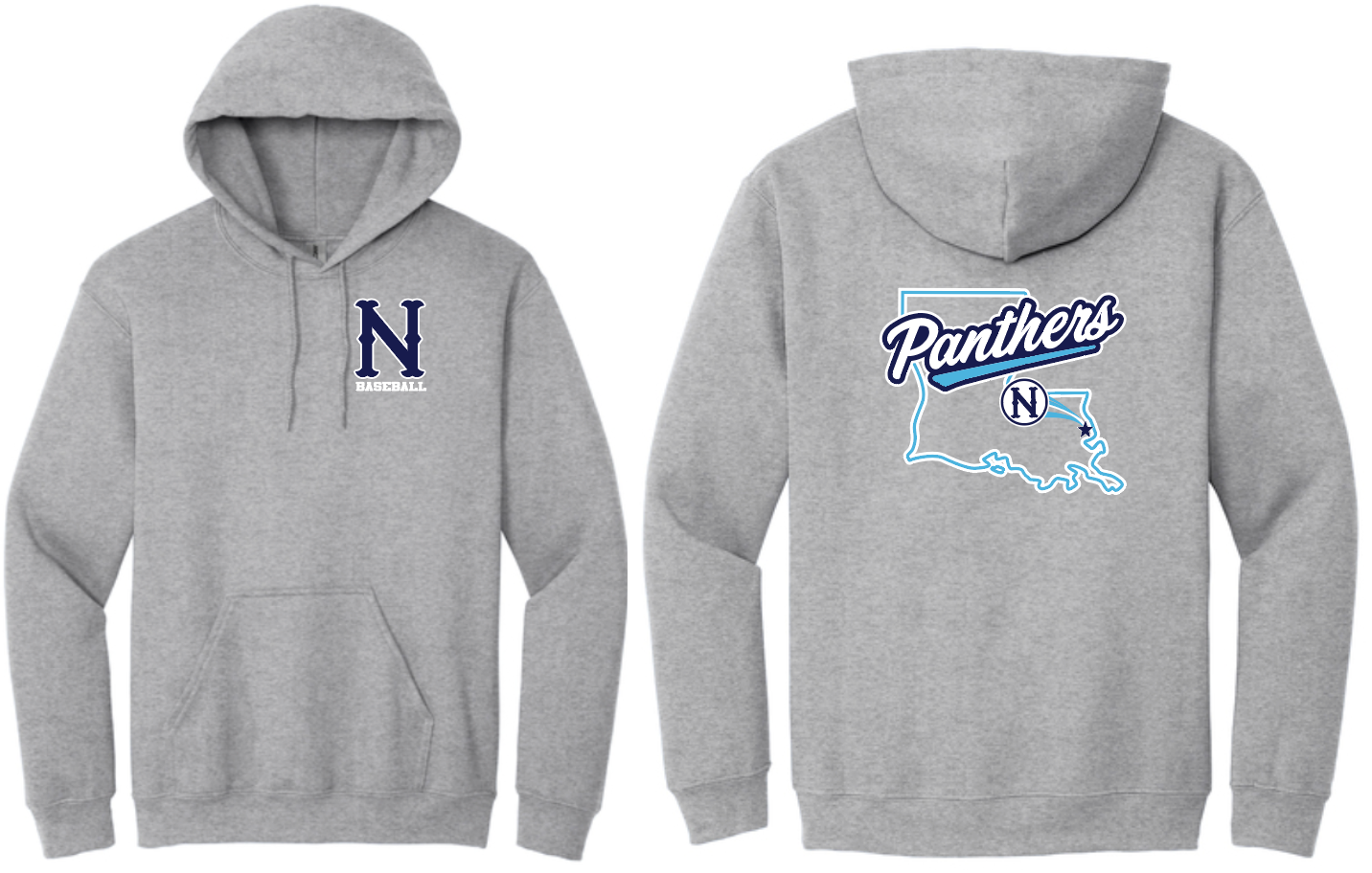 NHS Baseball Panthers LA Grey