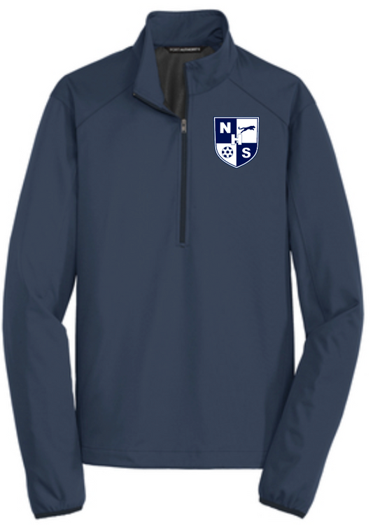 Soccer NHS Team Soccer NHS Crest  1/4 ZIP PULL OVER - UNISEX