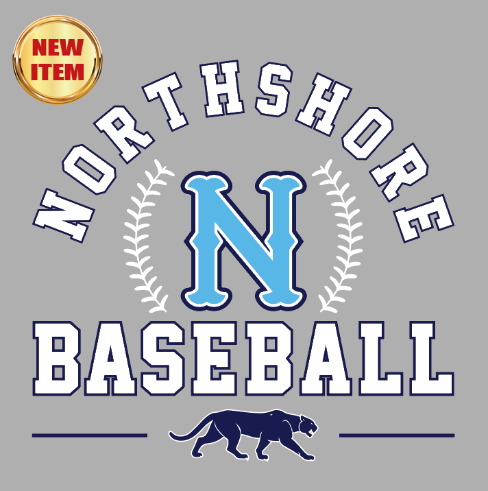 NHS Baseball Design 1 Baseball Sports Grey